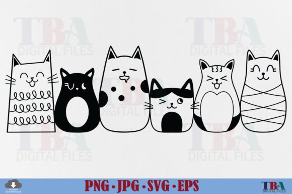 Cute Cat SVG for Crafts and Graphics Projects