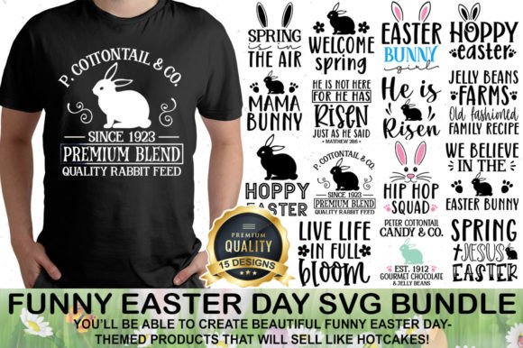 Funny Easter Day SVG Bundle for Graphics and Crafts
