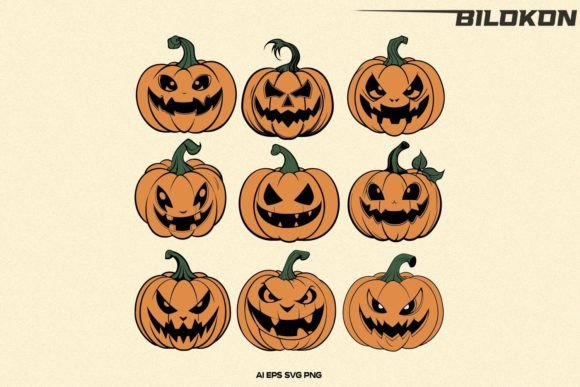Funny Halloween Pumpkin SVG for Crafts and Graphics