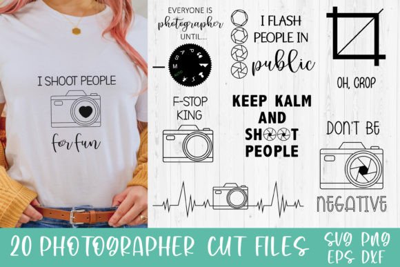 Funny Photographer Quotes SVG for Crafts and Graphics
