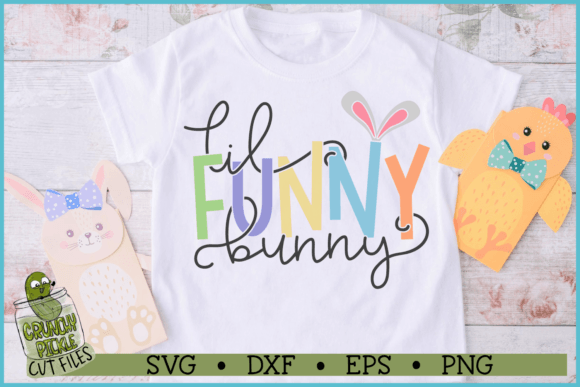 Lil Funny Bunny Easter SVG File for Crafts and Graphics