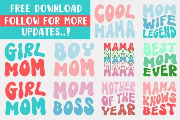 Mom Mama Mother s Day Graphics for Crafts