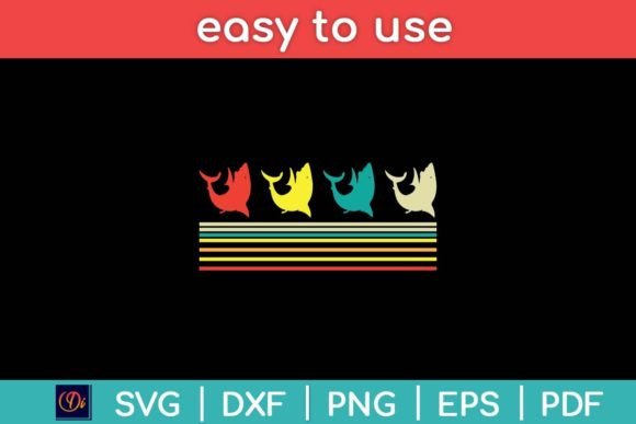 Vintage Retro Funny Whale Lover Svg for Graphics and Crafts